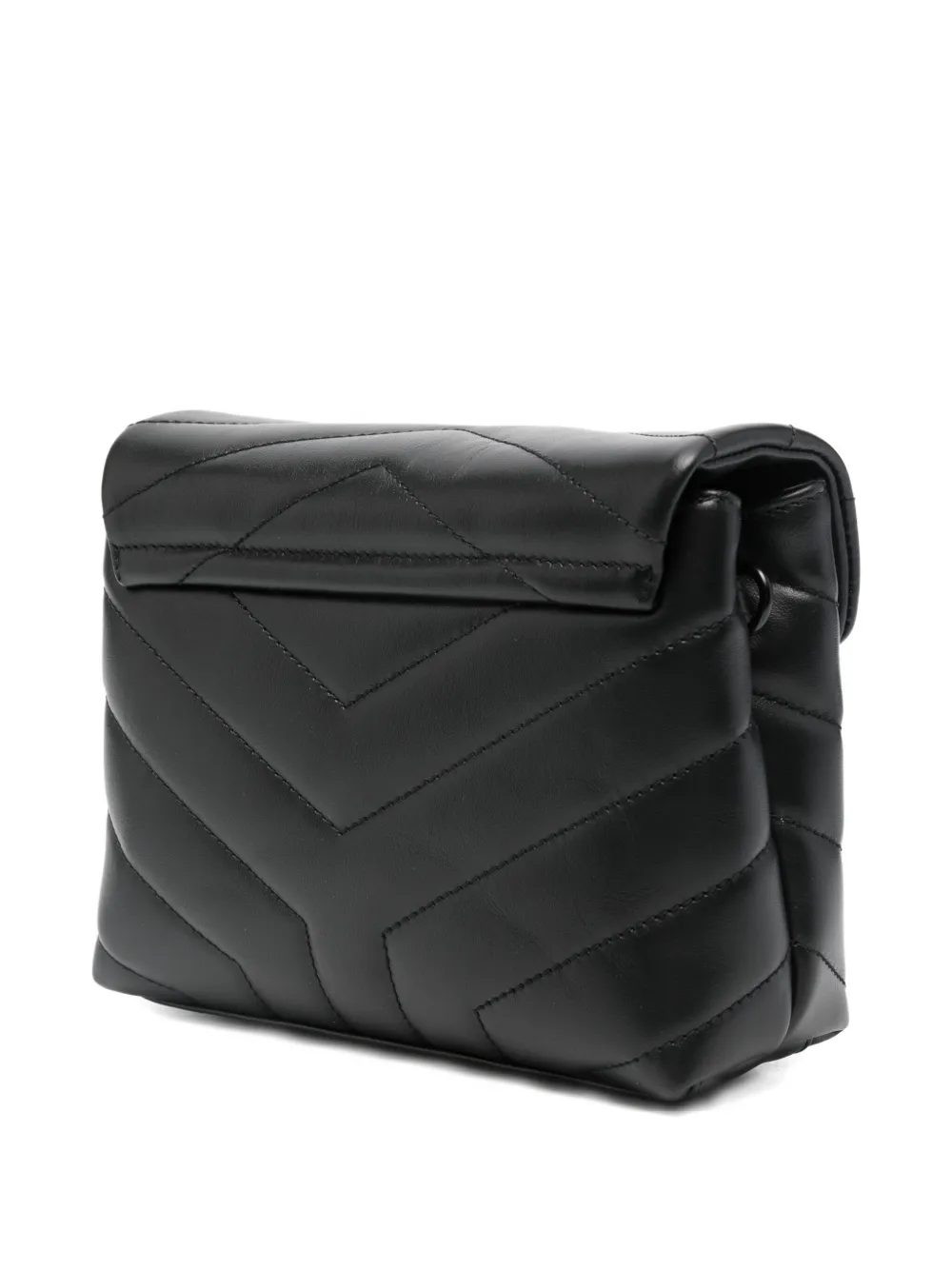 Saint Laurent Logo-plaque Mini Bag In Black