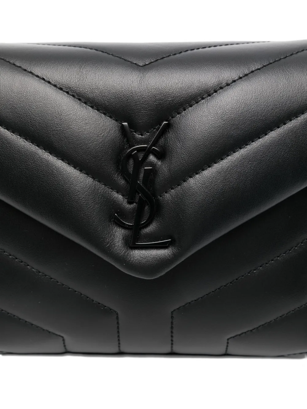 Saint Laurent Logo-plaque Mini Bag In Black