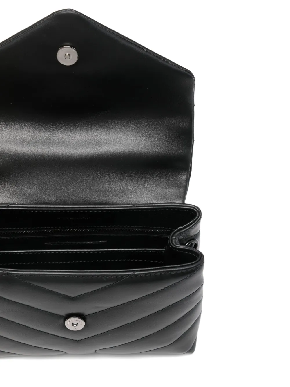 Saint Laurent Logo-plaque Mini Bag In Black