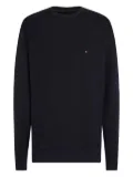 Tommy Hilfiger logo-embroidered crew-neck jumper - Blue