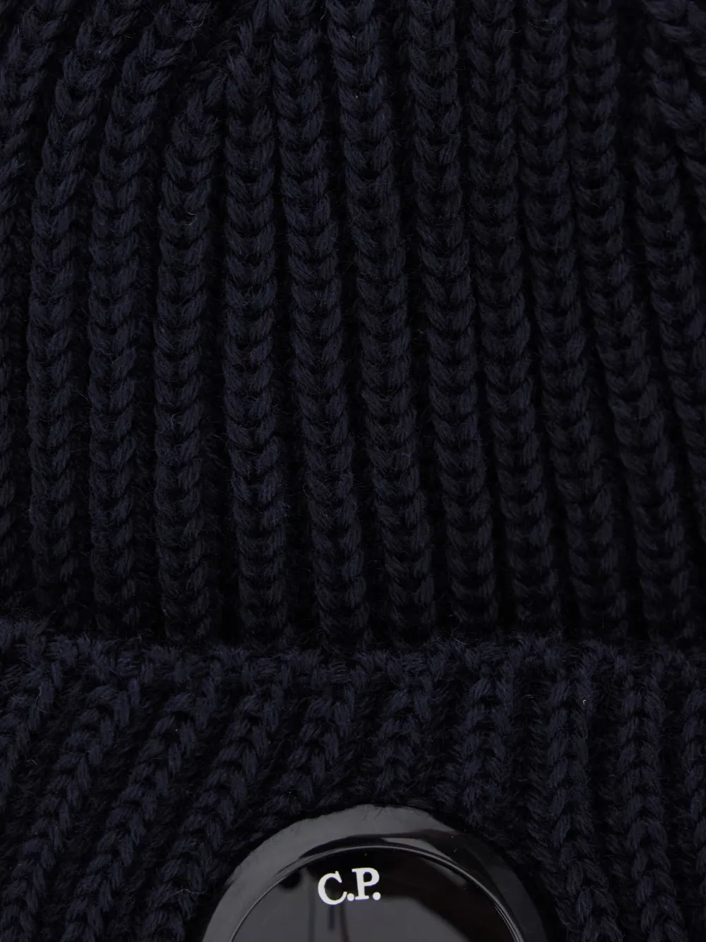 C.P. Company Geribbelde muts Blauw