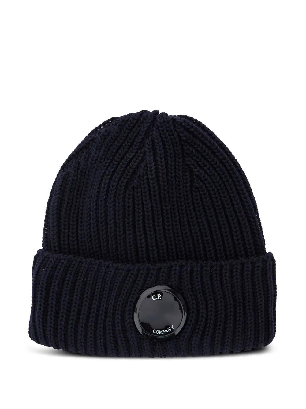 C.P. Company ribbed beanie hat | Blue | Image 1