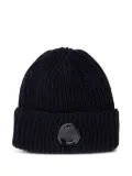 C.P. Company ribbed beanie hat - Blue