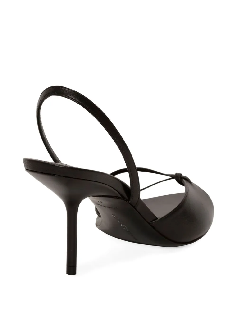 Victoria Beckham 75mm Harlow slingback knot-detail sandals Zwart