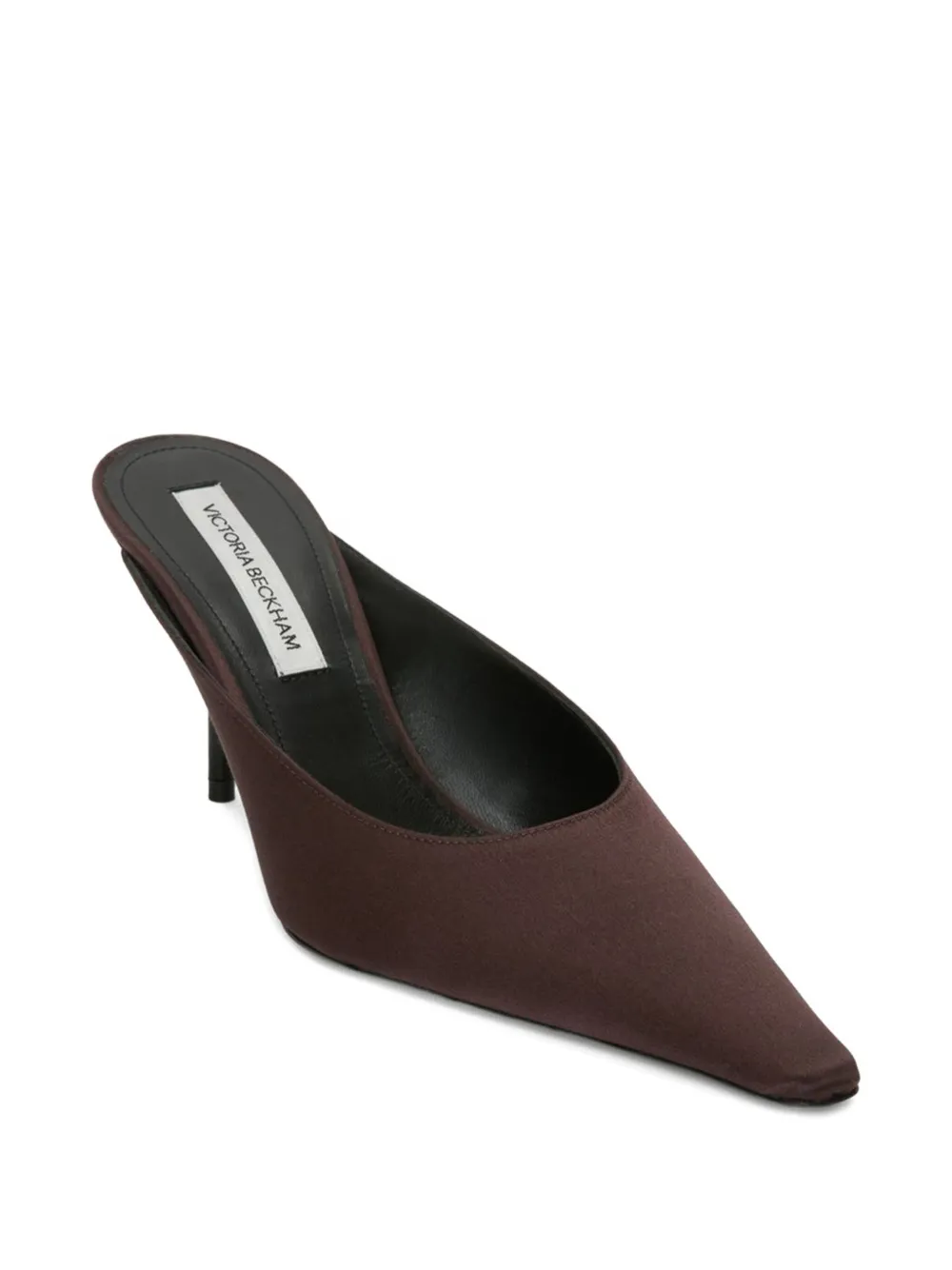 Victoria Beckham 75mm Sloan pointed-toe stiletto mules Bruin