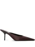 Victoria Beckham 75mm Sloan pointed-toe stiletto mules - Brown