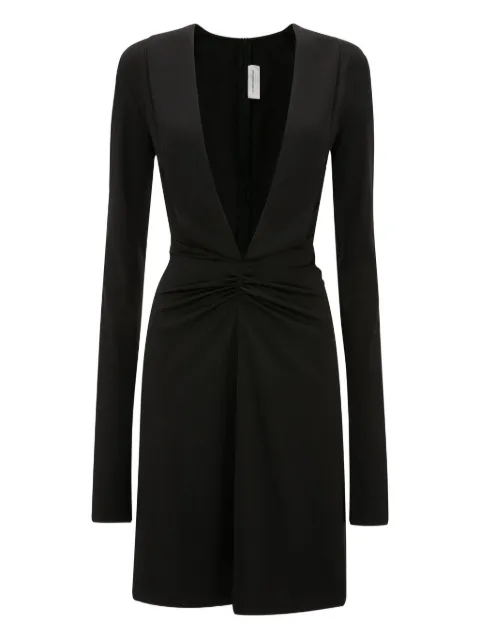 Victoria Beckham Mini-jurk met lange mouwen en V-hals