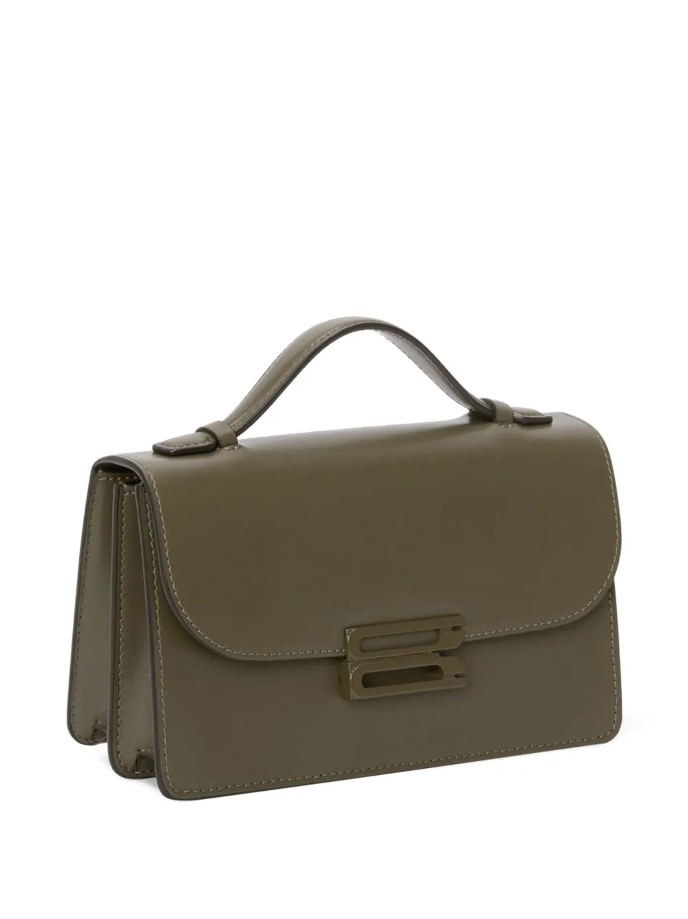 Victoria Beckham mini Dorian top-handle clasp satchel bag Groen