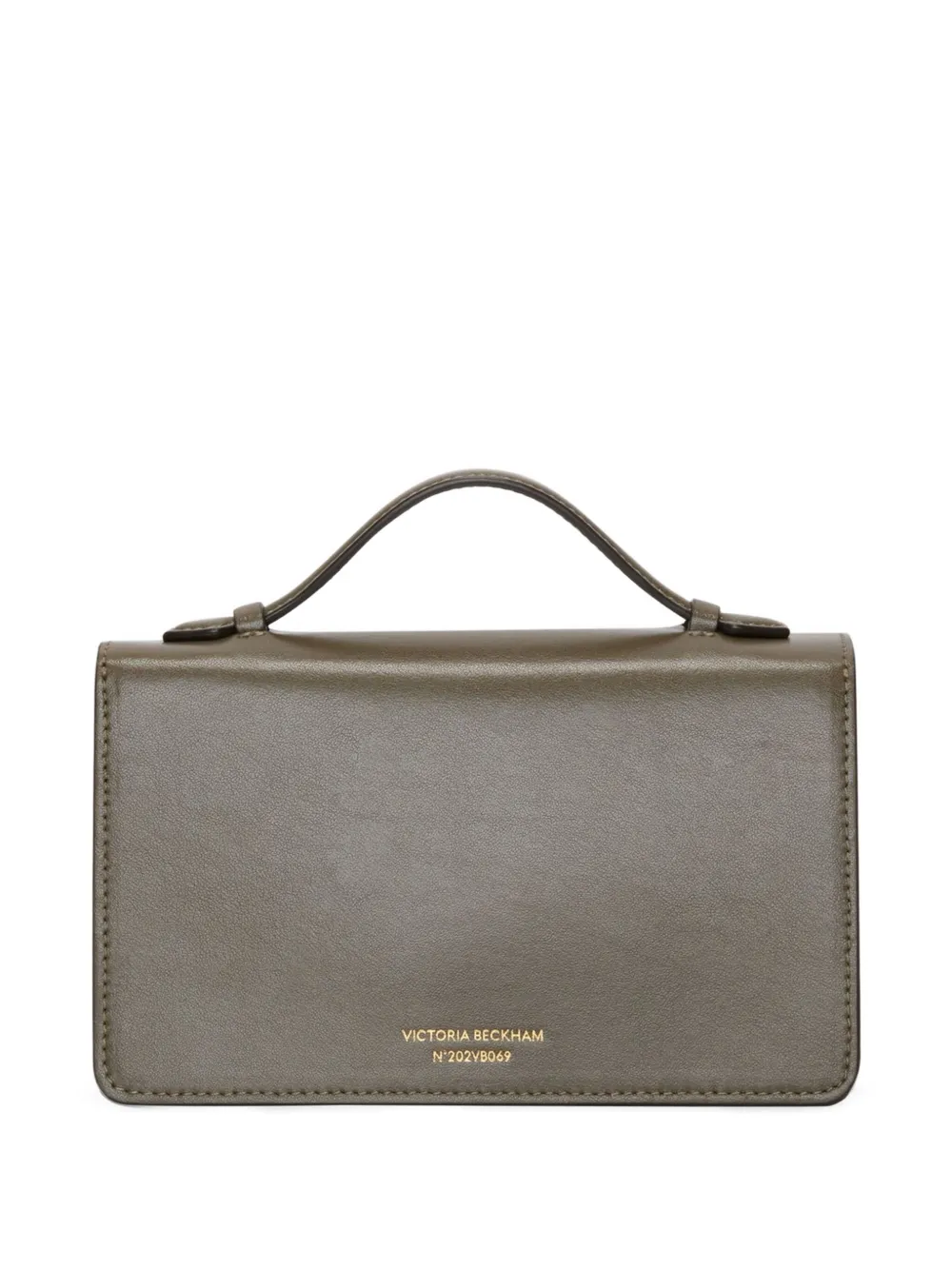 Victoria Beckham mini Dorian top-handle clasp satchel bag Groen