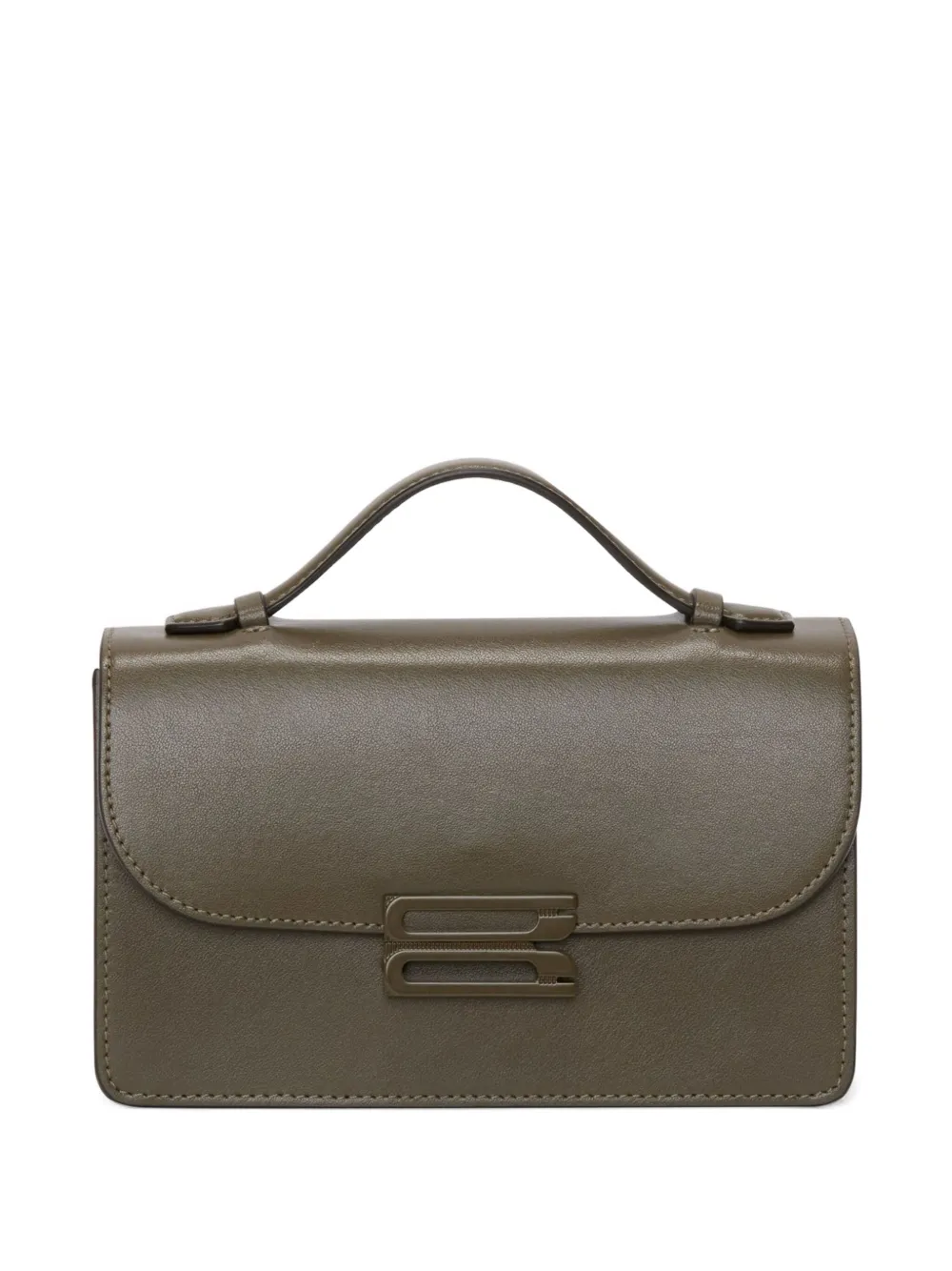 Victoria Beckham mini Dorian top-handle clasp satchel bag Groen