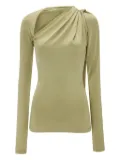 Victoria Beckham draped-neck top - Green