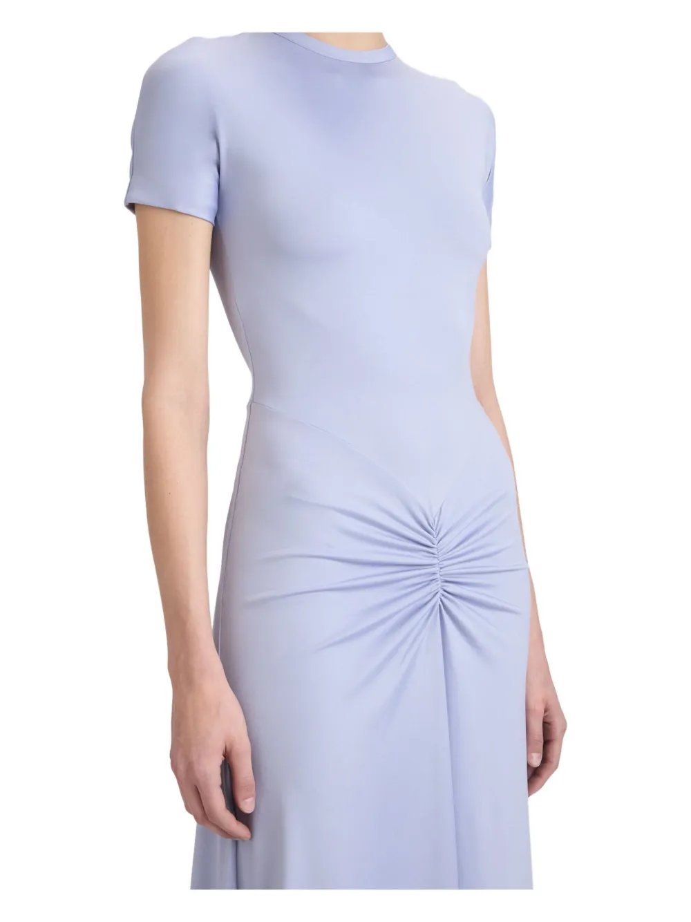 Victoria Beckham gathered waist midi dress Blauw
