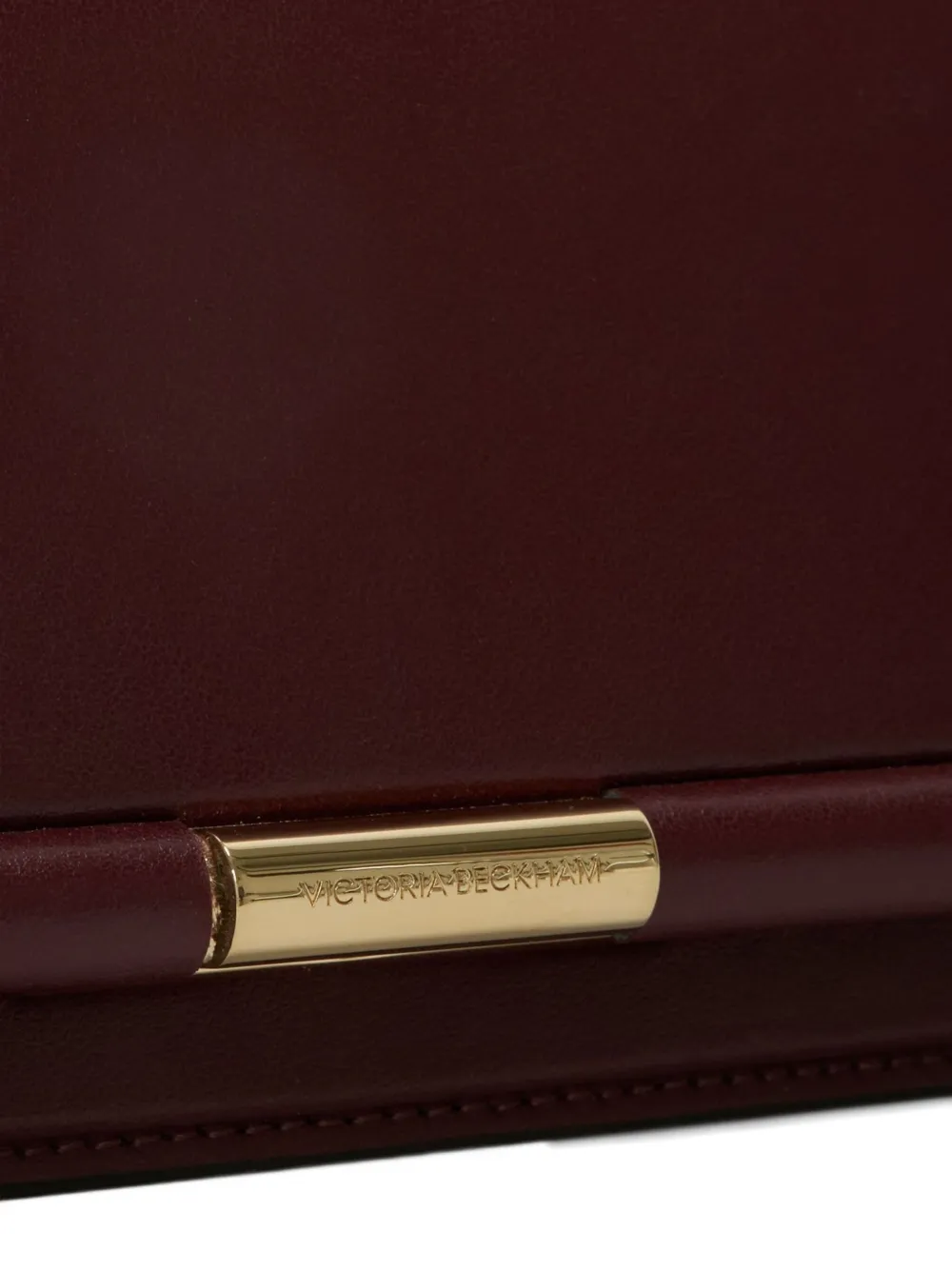 Victoria Beckham 202 leren clutch met streepdetail Rood