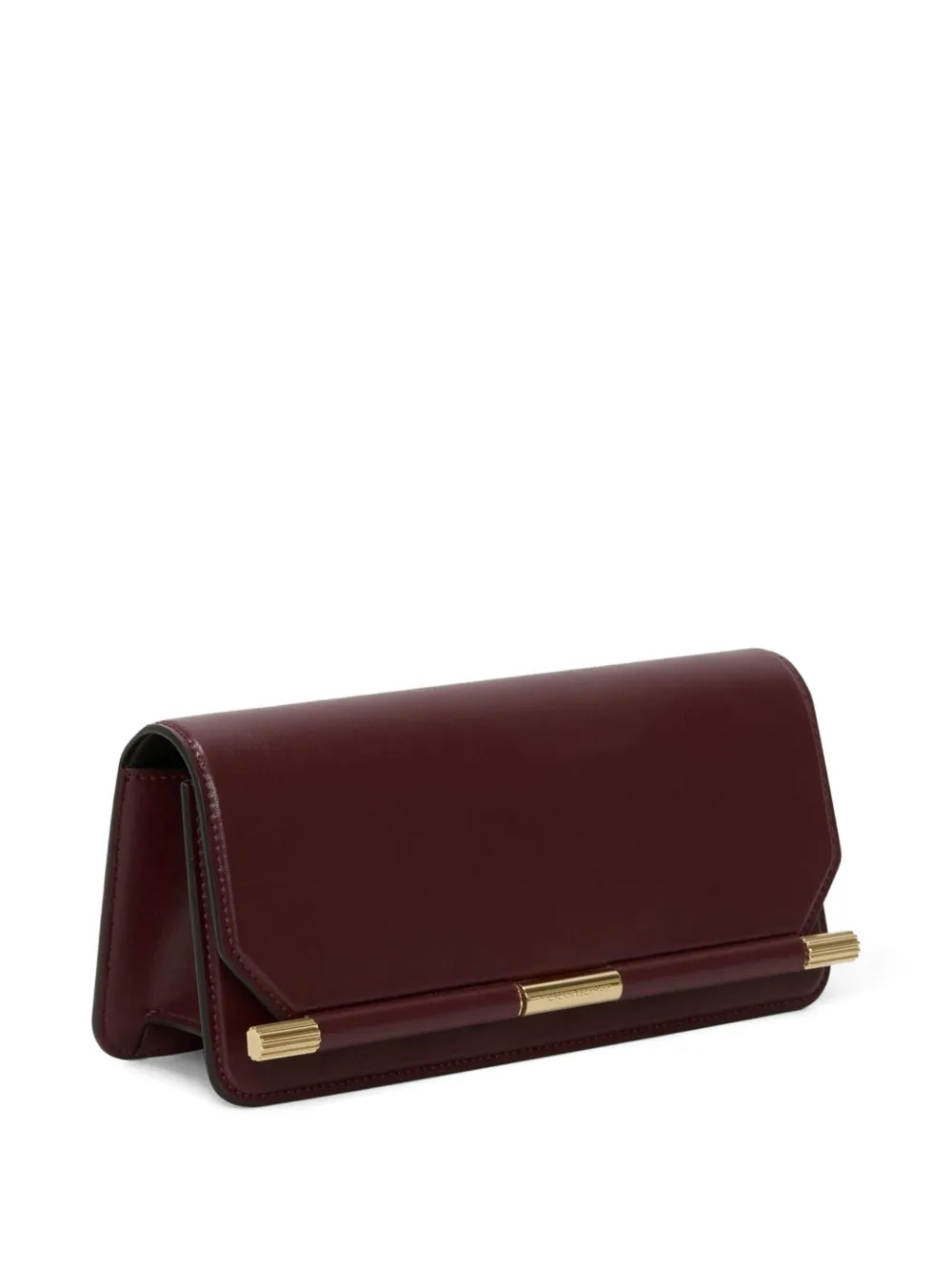 Victoria Beckham 202 leren clutch met streepdetail Rood