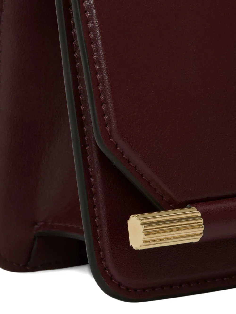 Victoria Beckham 202 leren clutch met streepdetail Rood