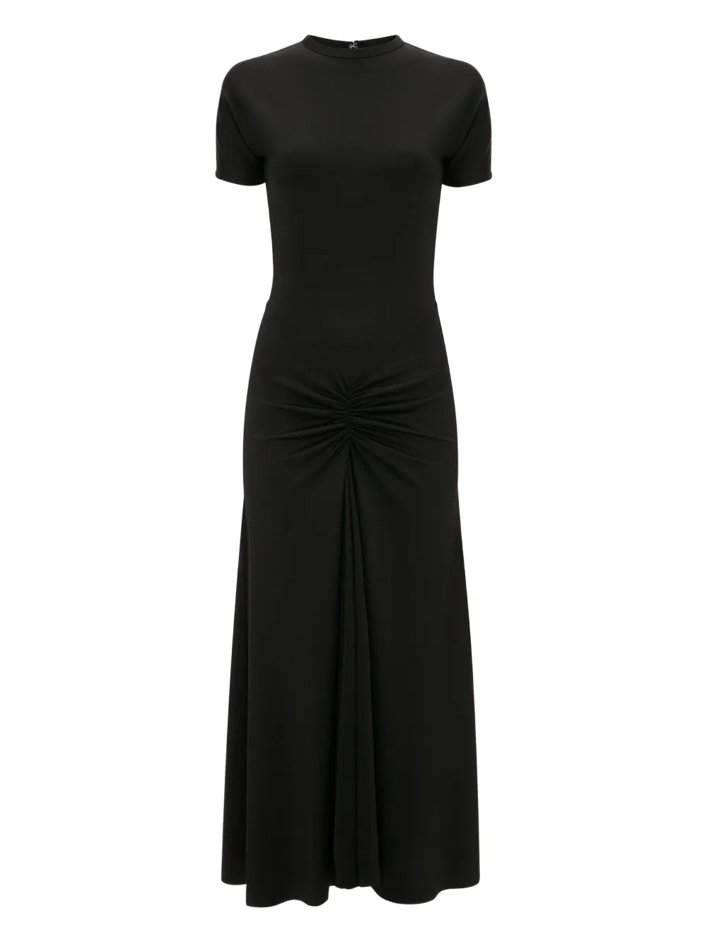 Victoria Beckham gathered waist midi dress Zwart