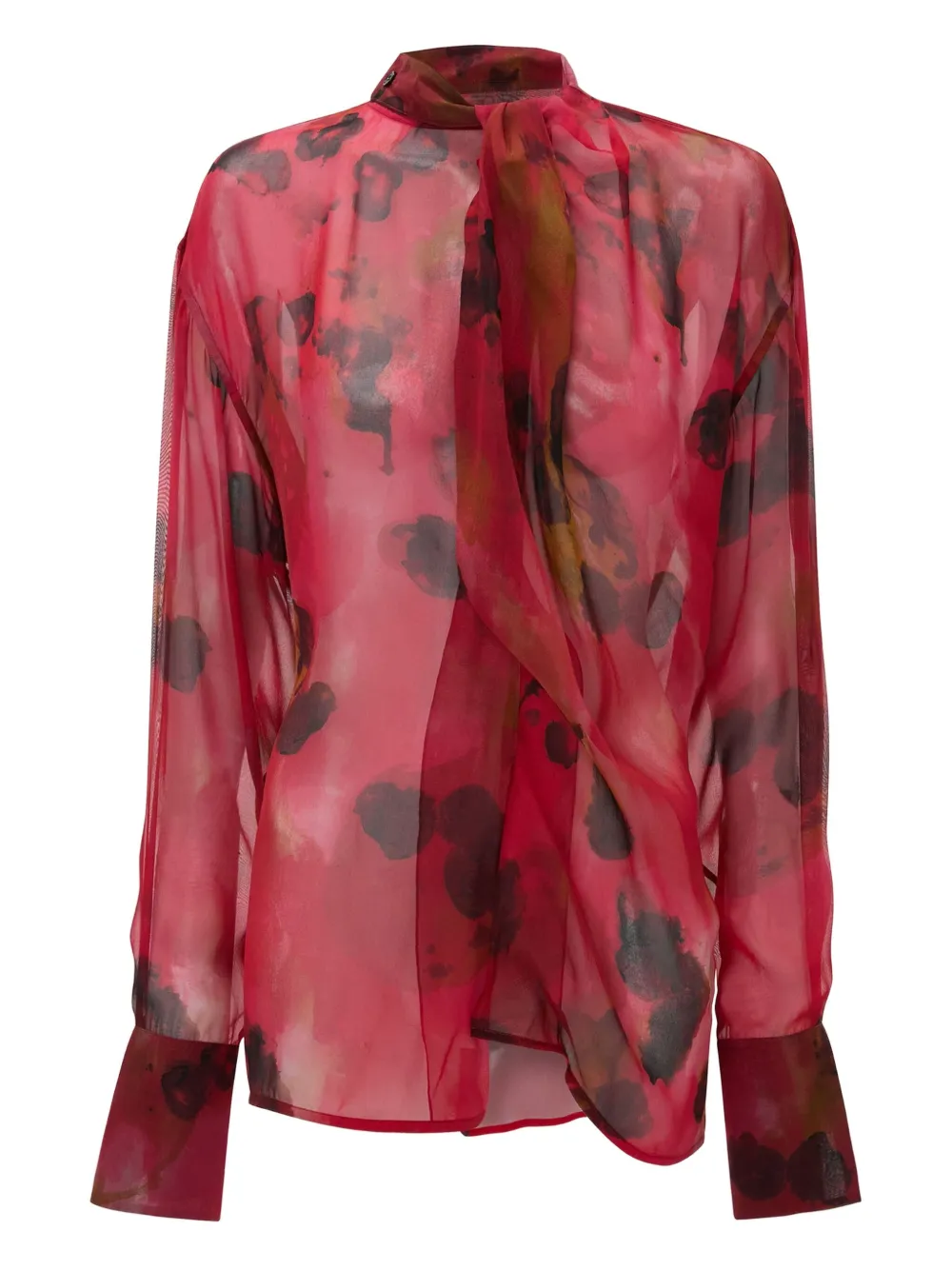 Victoria Beckham floral-print blouse Roze