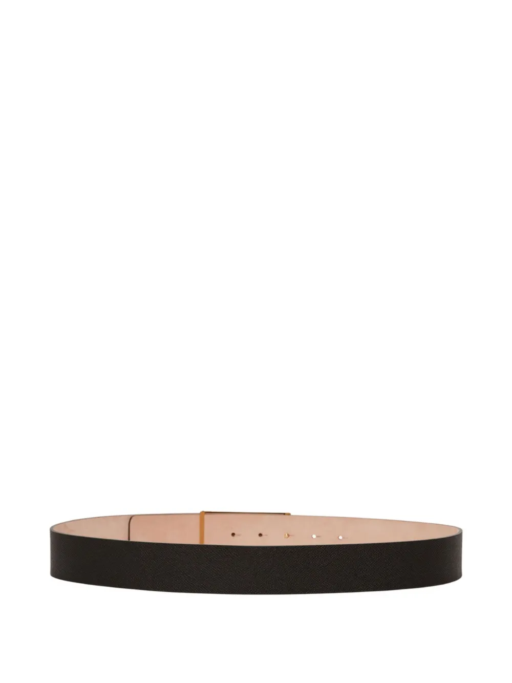 Victoria Beckham Jumbo Frame leren riem met logogesp Zwart