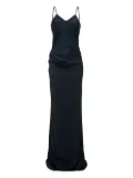 Victoria Beckham lace-detail cami dress - Blue
