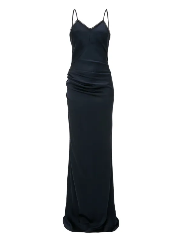 Victoria Beckham lace-detail Cami Dress | Blue | FARFETCH Victoria Beckham lace-detail Cami Dress | Blue | FARFETCH