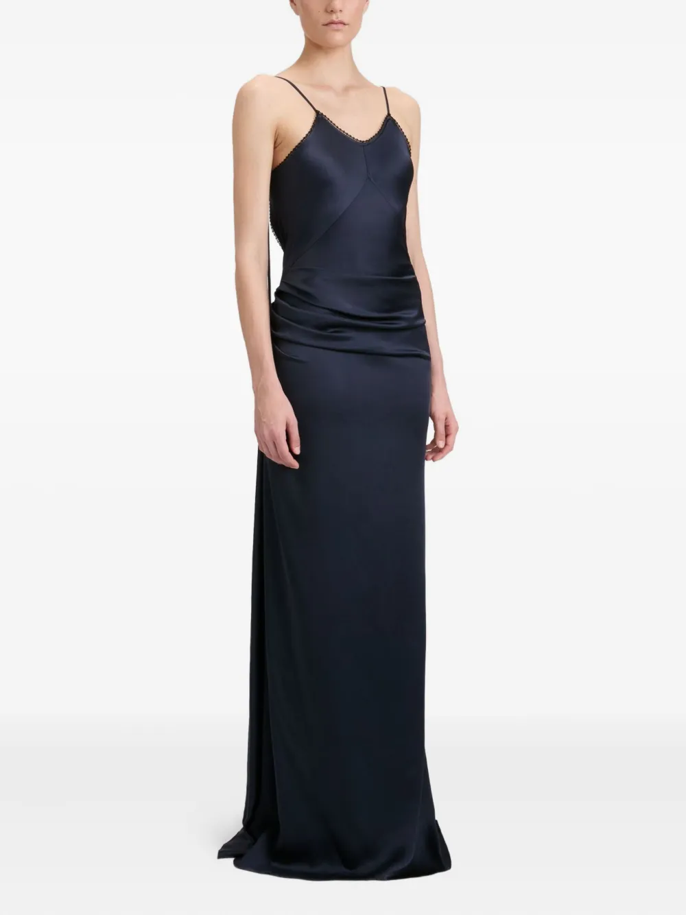 Victoria Beckham Jurk met kanten detail Blauw