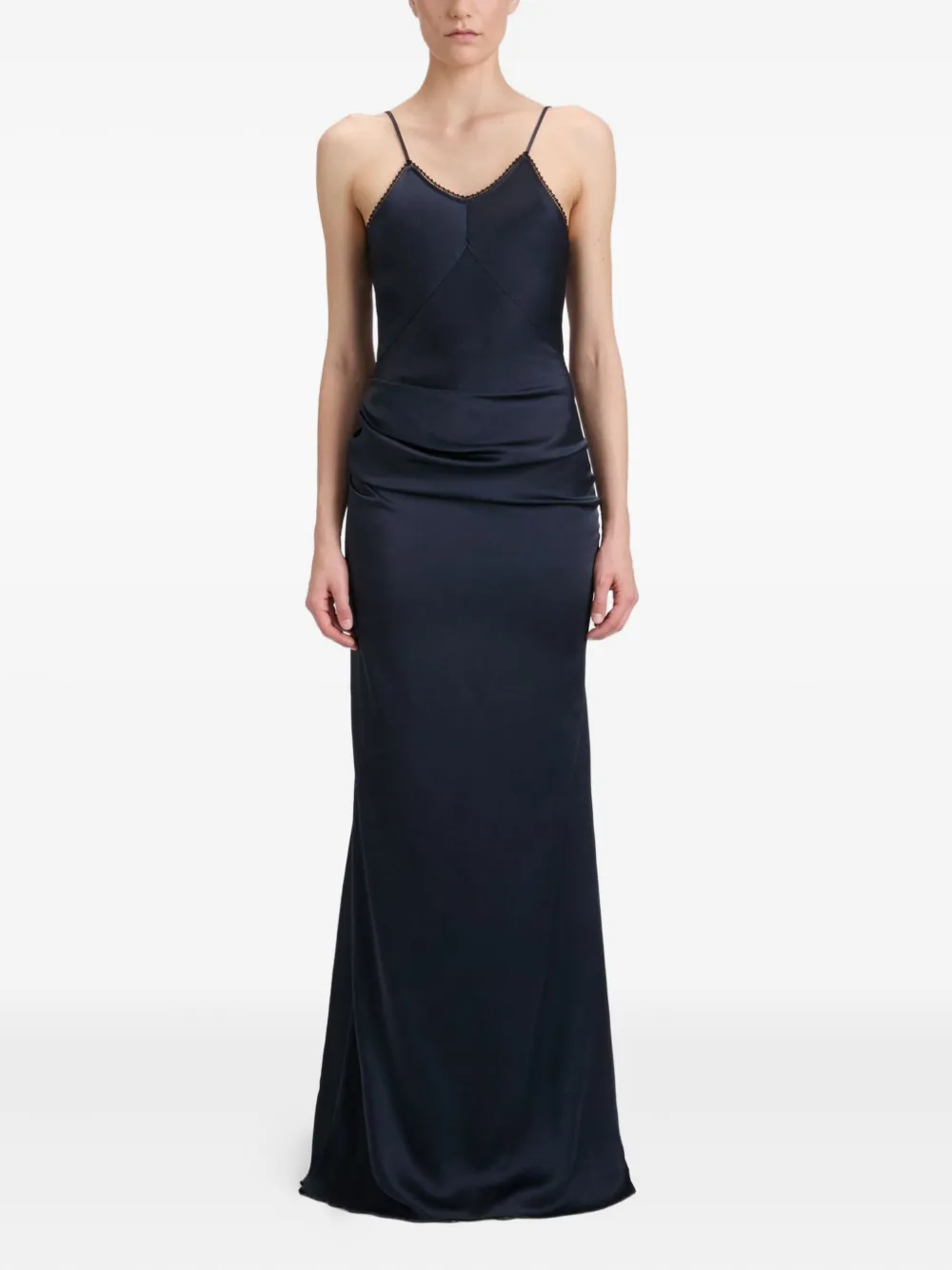 Victoria Beckham Jurk met kanten detail Blauw