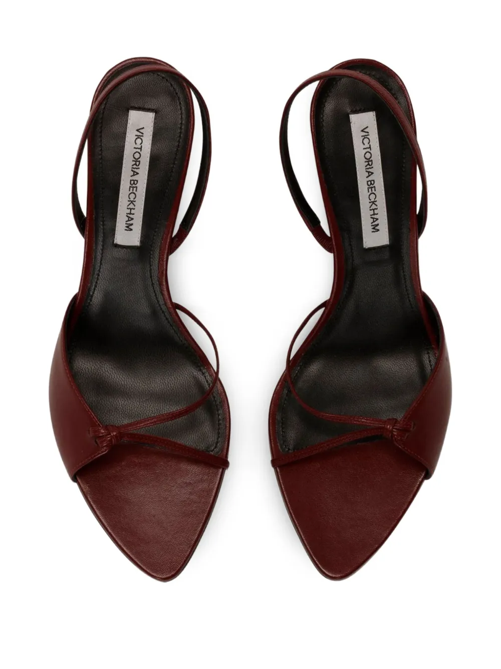 Victoria Beckham 75mm Harlow slingback stiletto sandals Rood