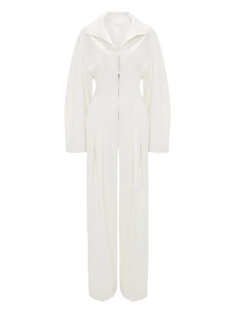 Victoria Beckham pleated tab-detail jumpsuit