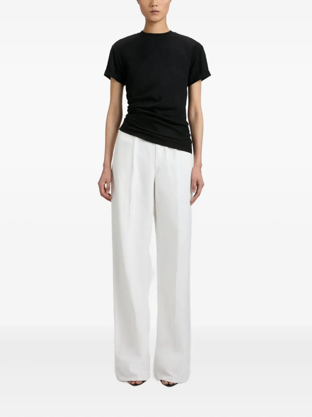Victoria Beckham cinched jeans Wit