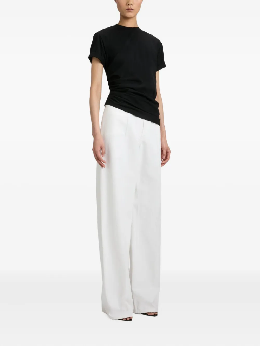 Victoria Beckham cinched jeans Wit