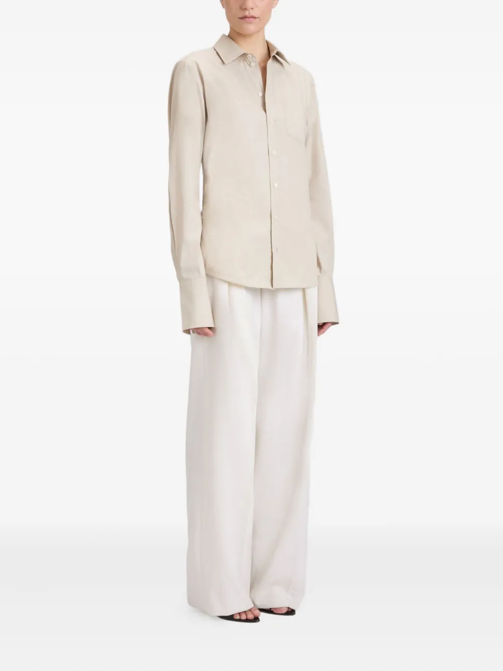 Victoria Beckham Linnen blouse Beige