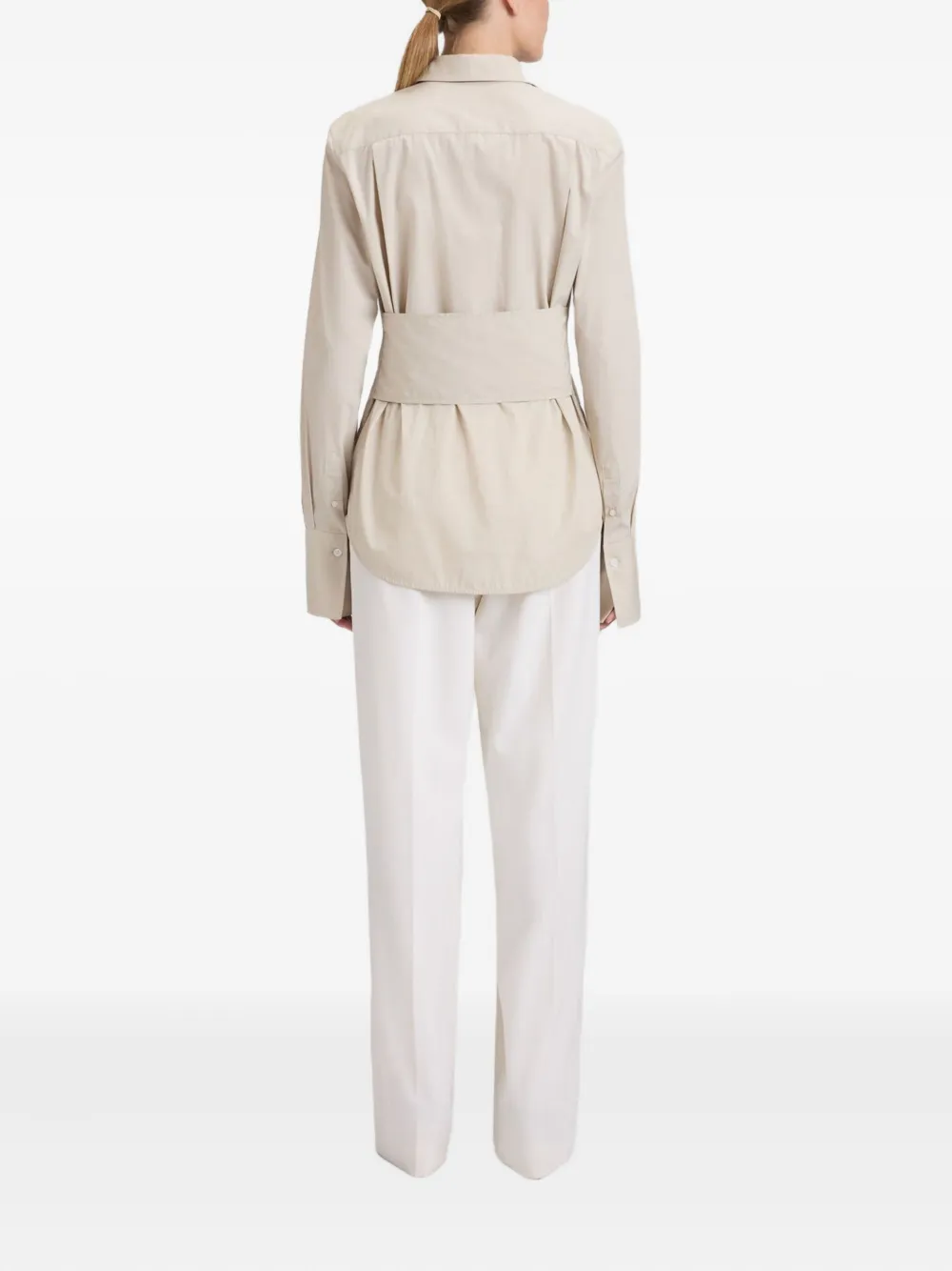 Victoria Beckham Linnen blouse Beige