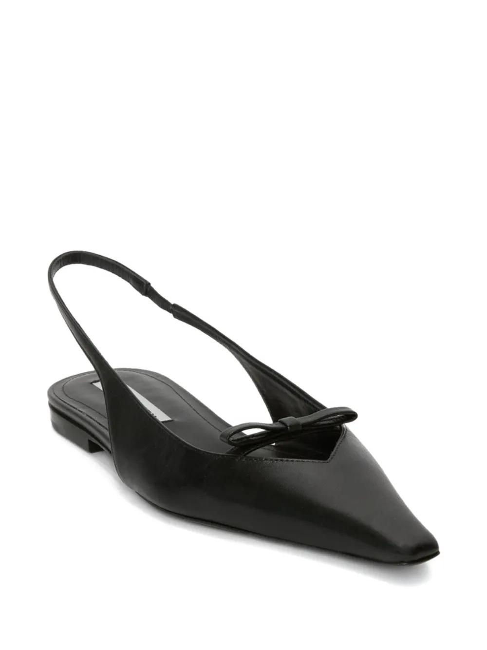 Victoria Beckham Sloan slingback pointed-toe flats Zwart