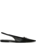 Victoria Beckham Sloan slingback pointed-toe flats - Black