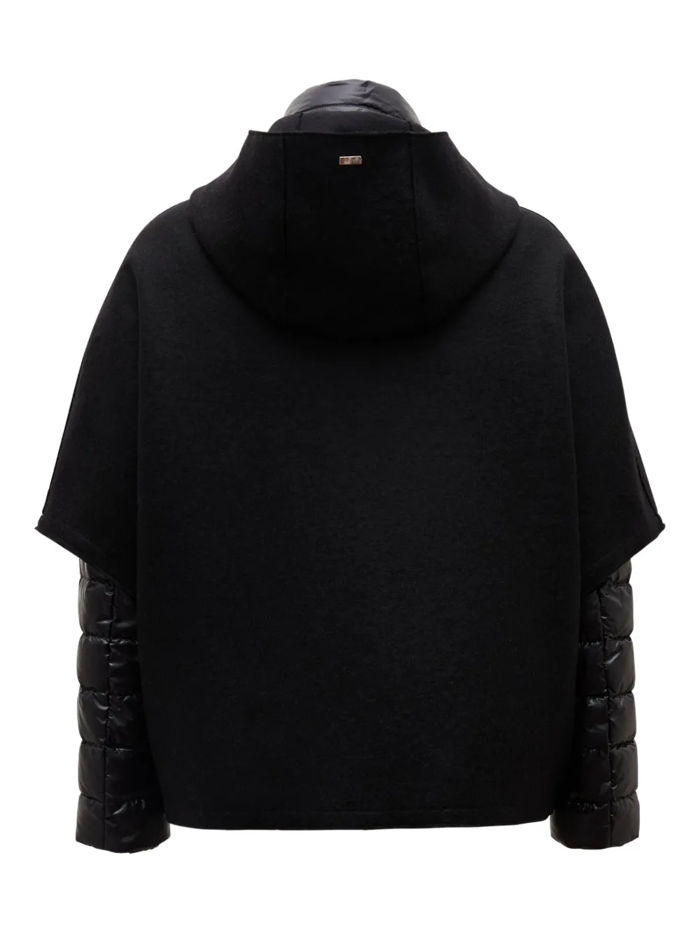 Herno quilted hooded coat Zwart