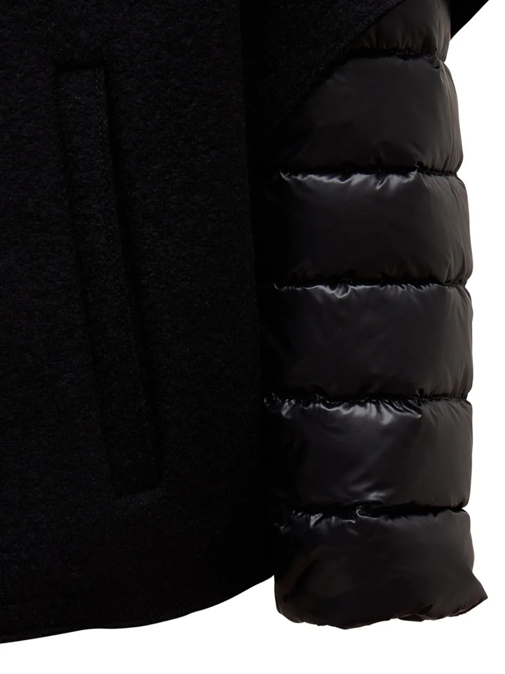Herno quilted hooded coat Zwart