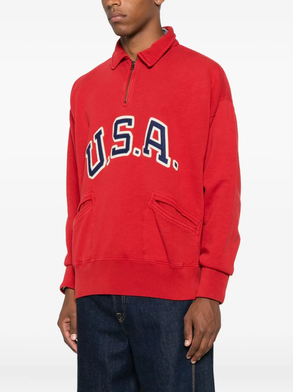 Polo Ralph Lauren Sweater met geborduurd logo Rood
