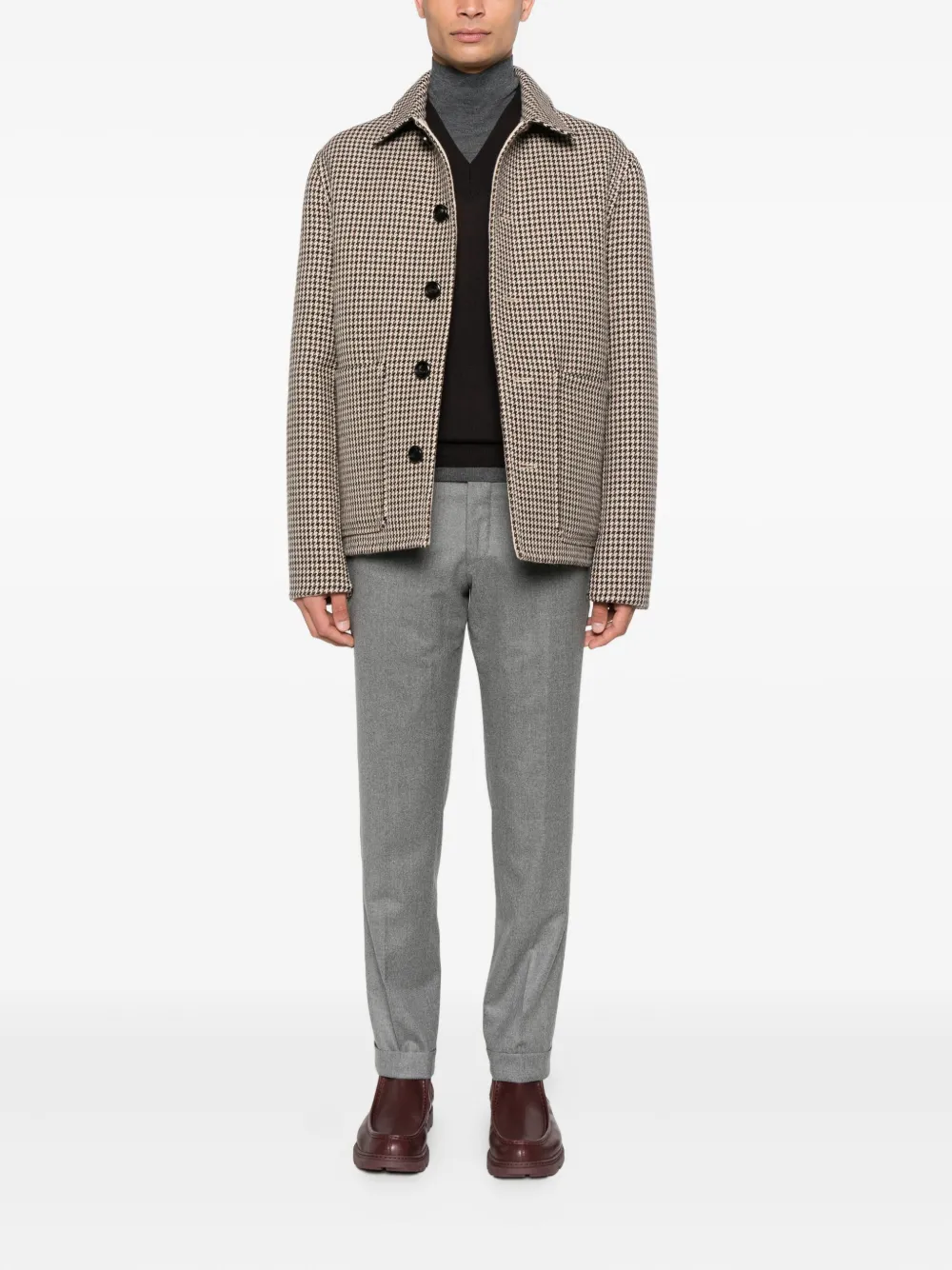 Paolo Pecora V-neck wool sweater | Knitted Sweaters | Image 2