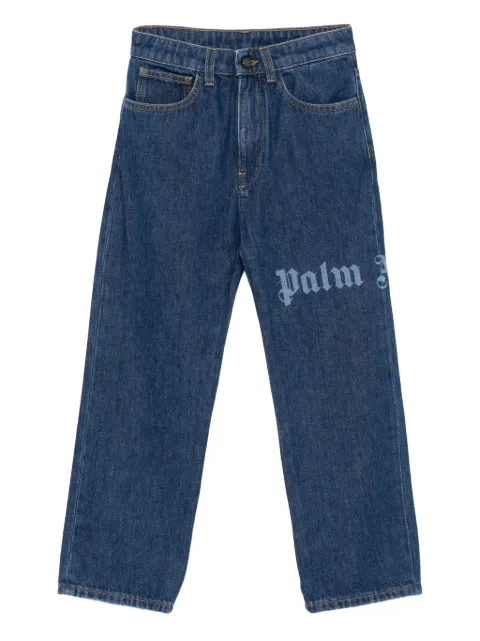 Palm Angels Kids logo-print jeans