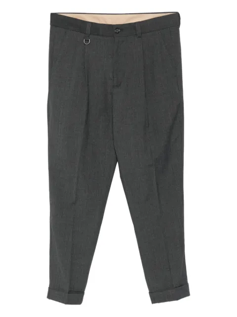 Paolo Pecora pantalones con pinzas en los tobillos