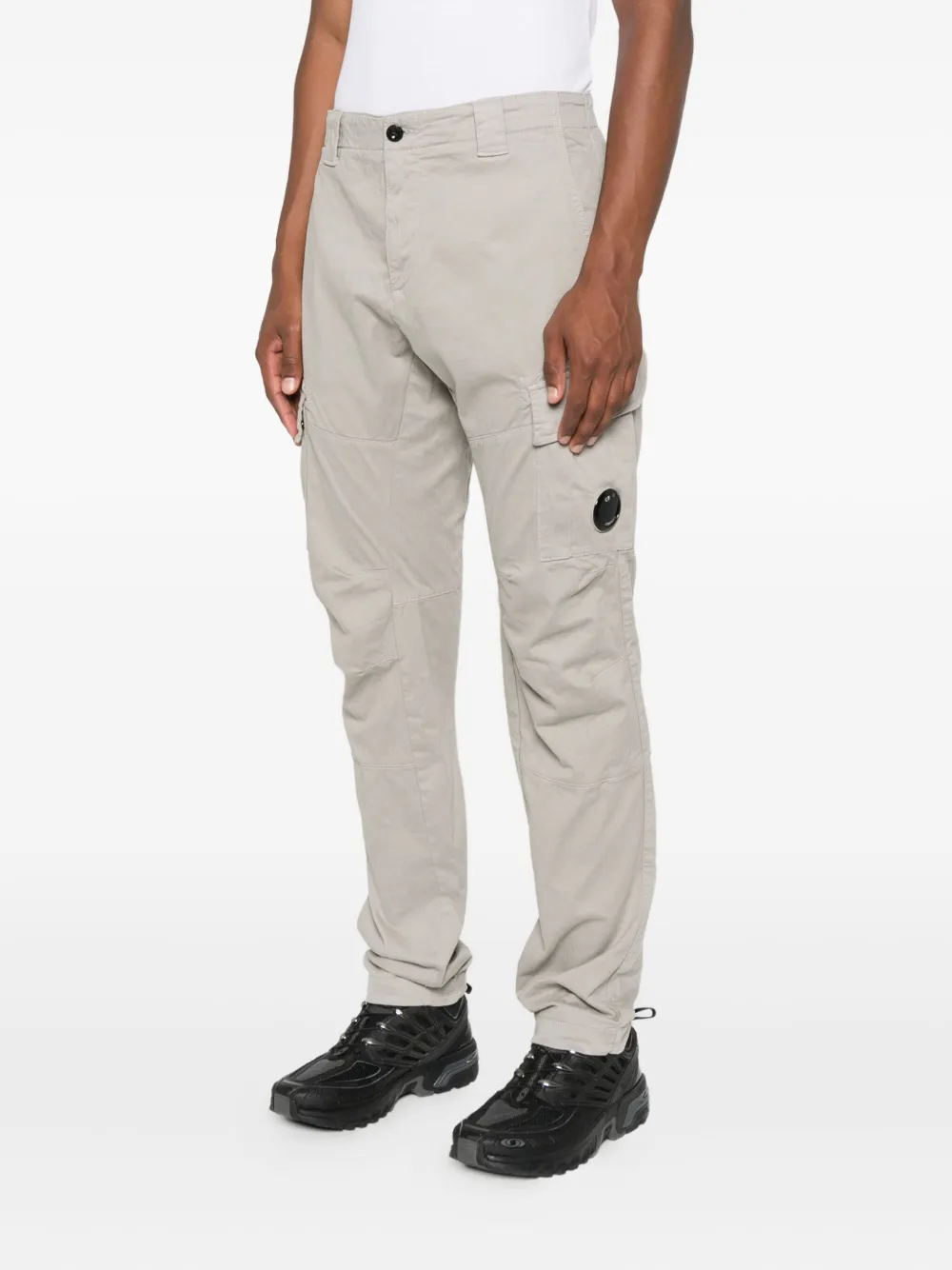 C.P. Company Cargo broek met Lens-detail Grijs