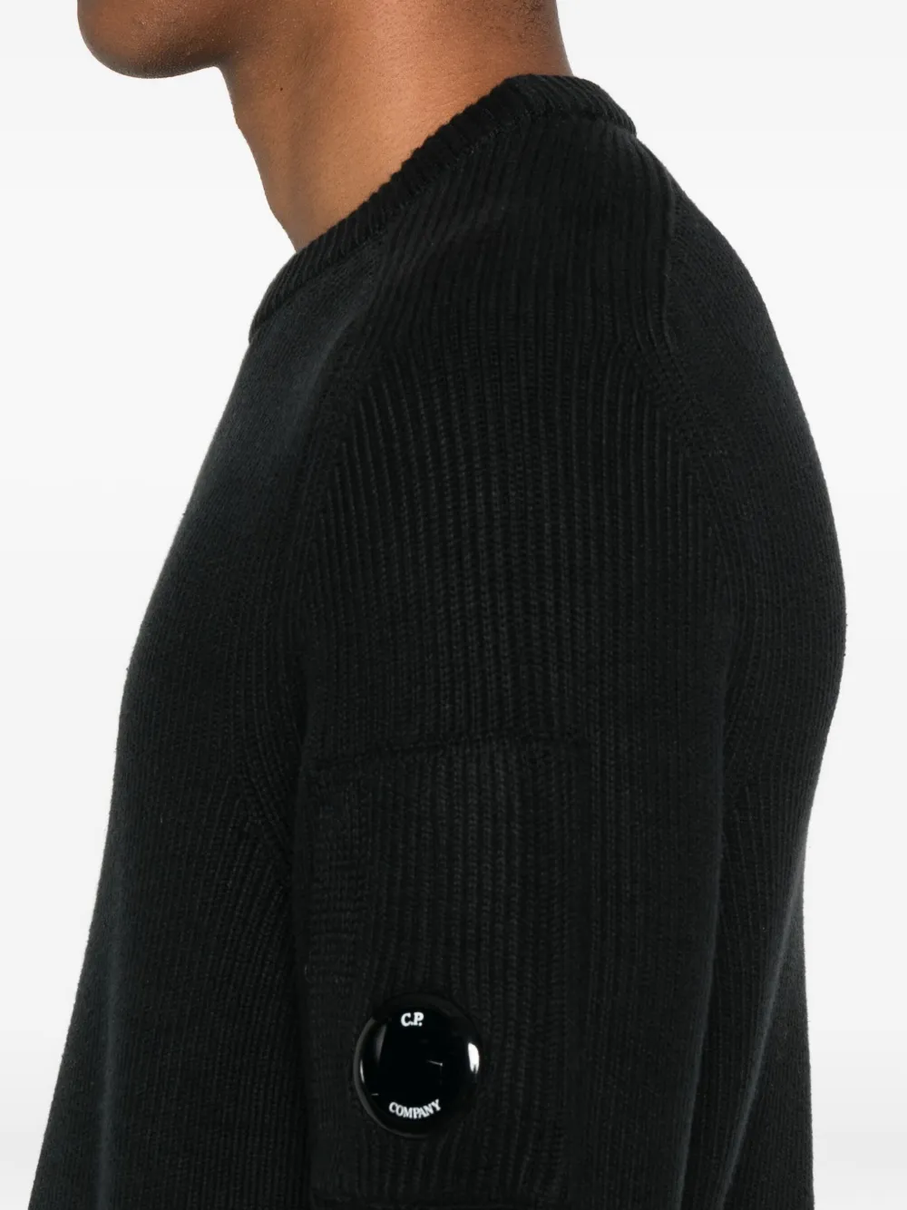 C.P. Company Lens-detail jumper Zwart