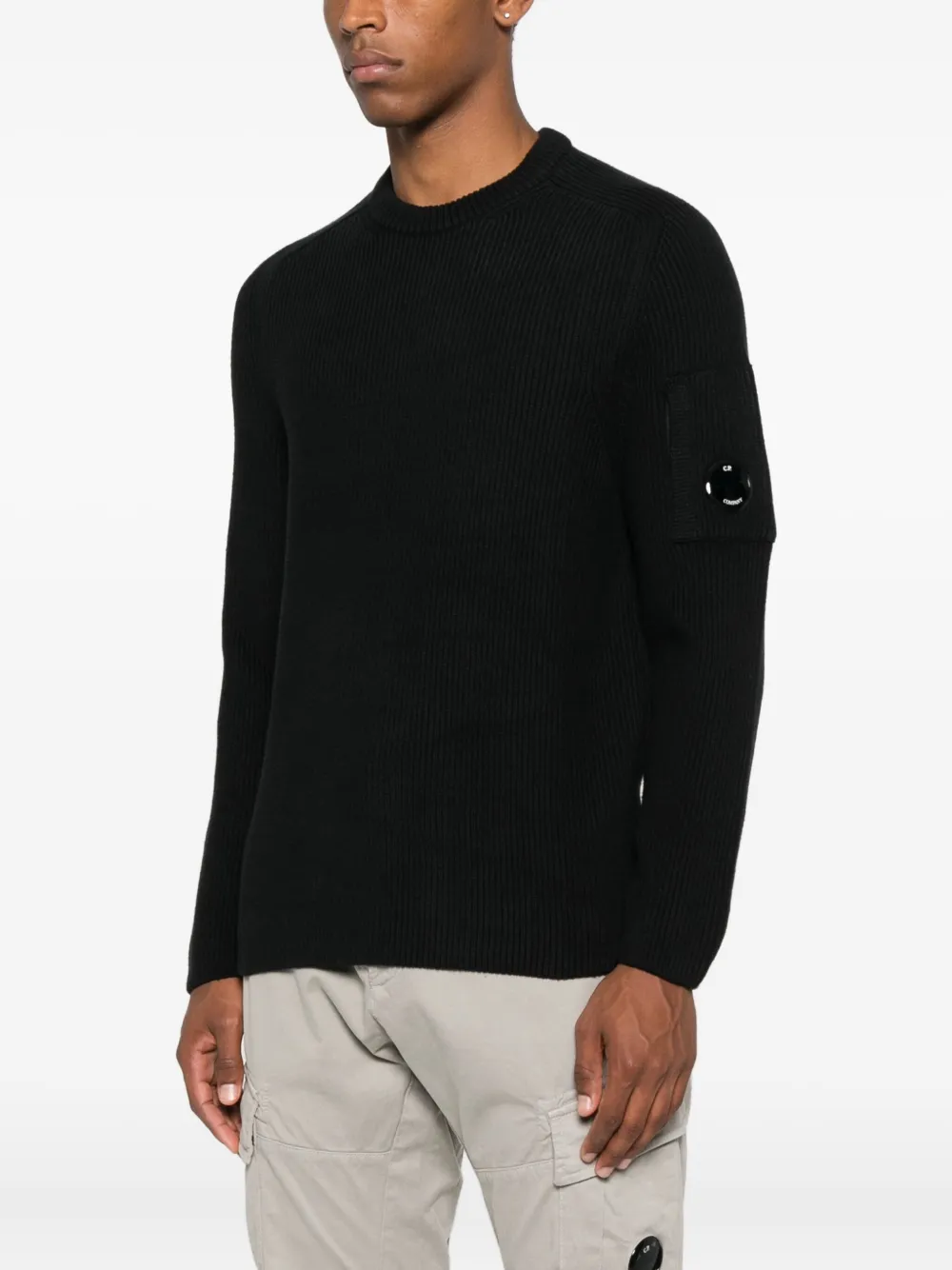 C.P. Company Lens-detail jumper Zwart