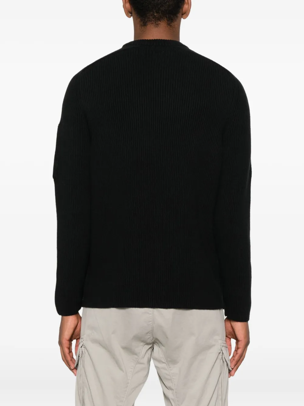 C.P. Company Lens-detail jumper Zwart