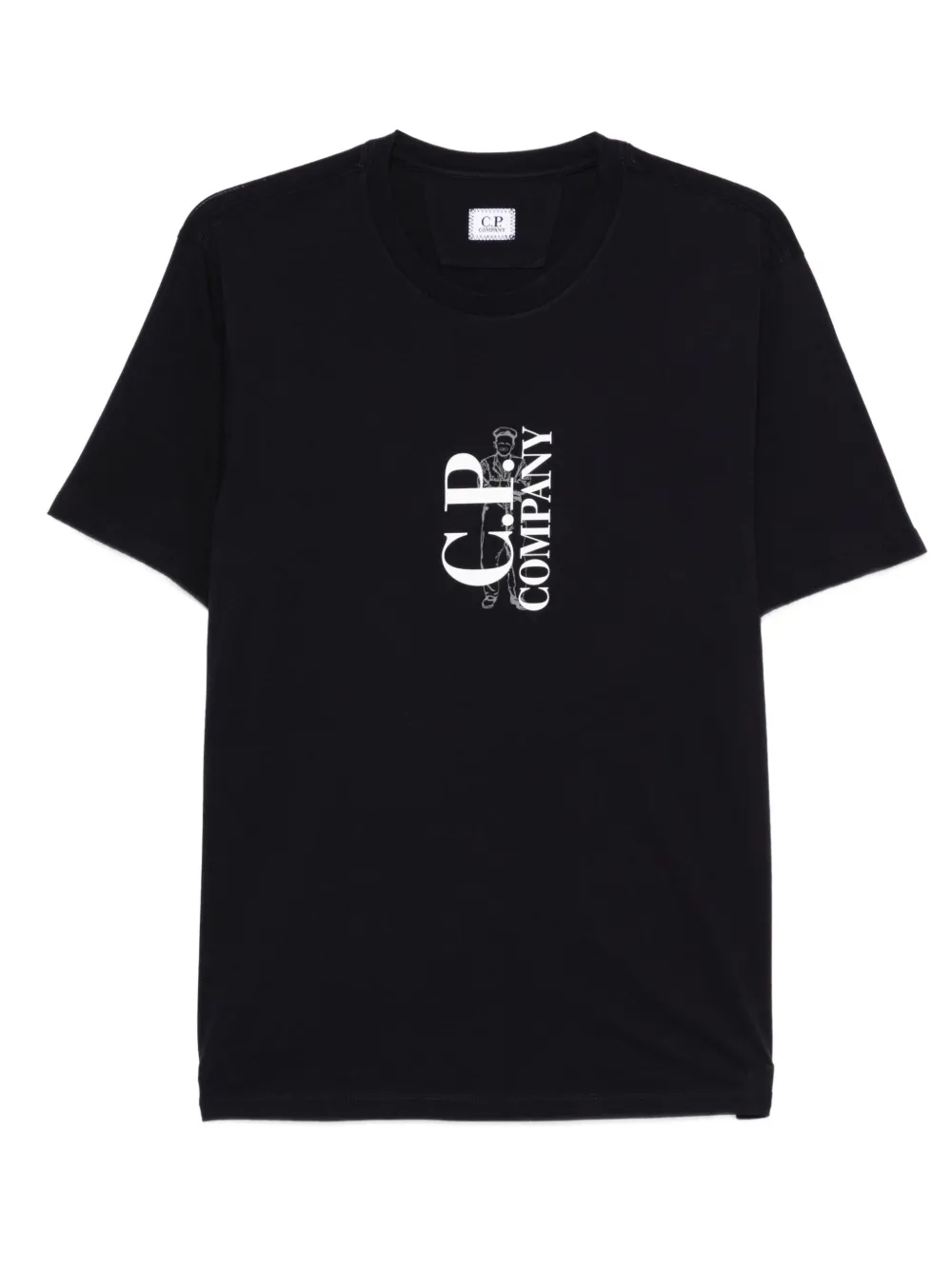 C.P. Company logo-print cotton T-shirt Blauw