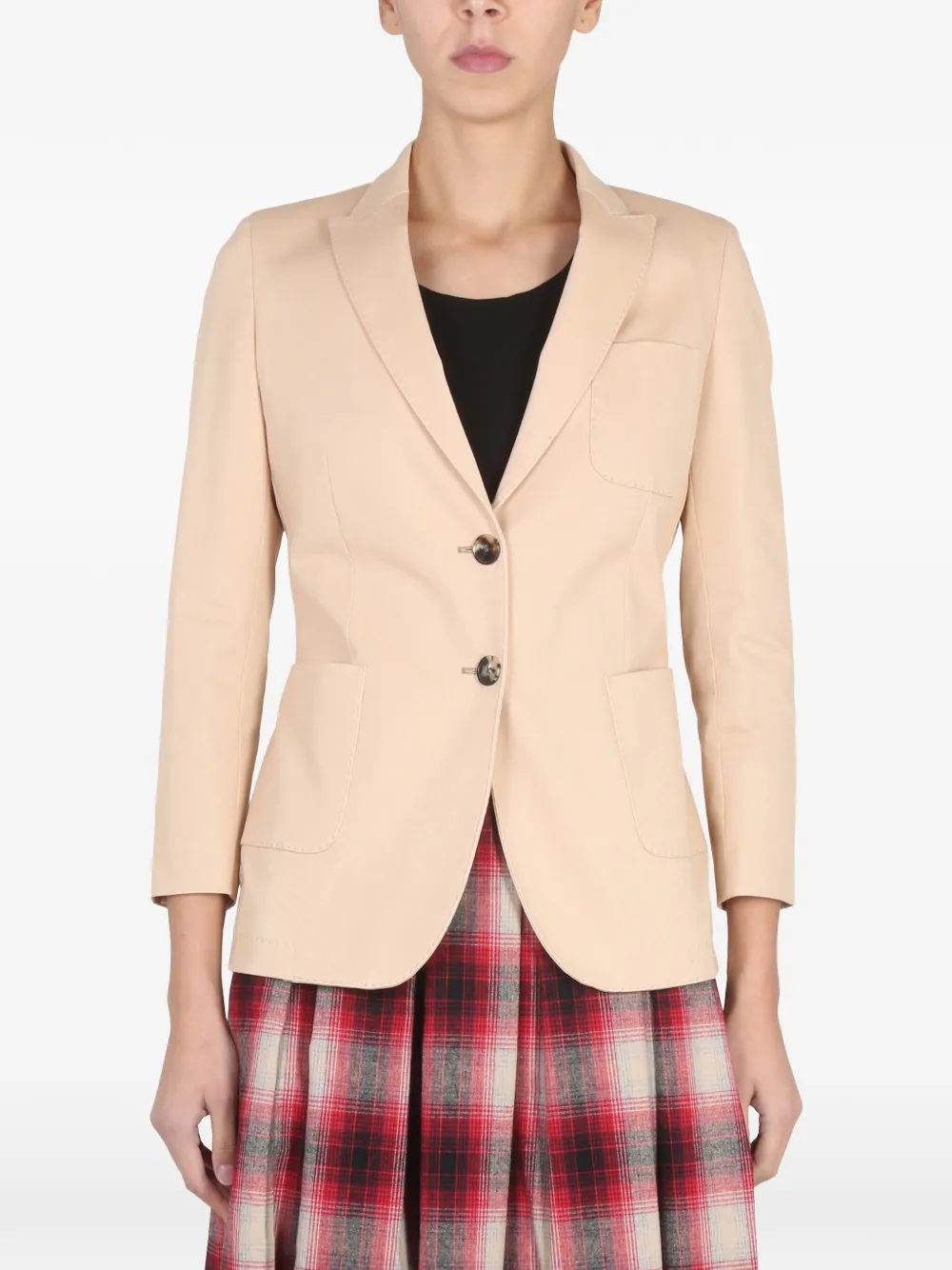 SAULINA Adelaide single-breasted blazer - Nude