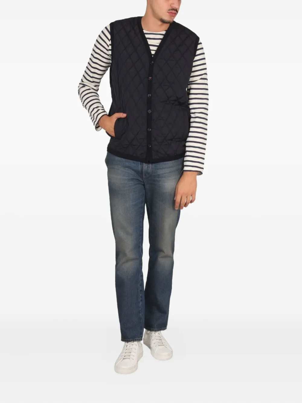 Saint James quilted button gilet | Waistcoats & Gilets | Image 2