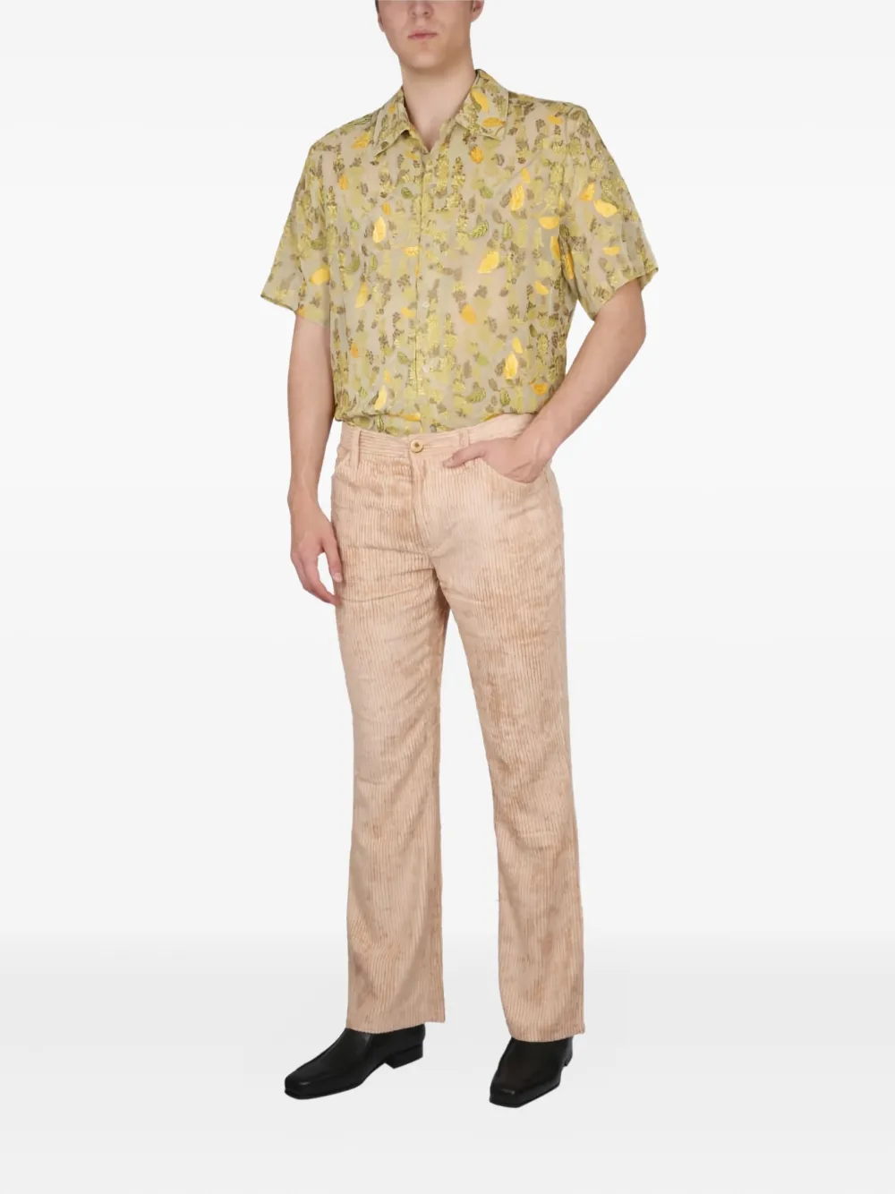 Séfr Maceo corduroy trousers - Beige