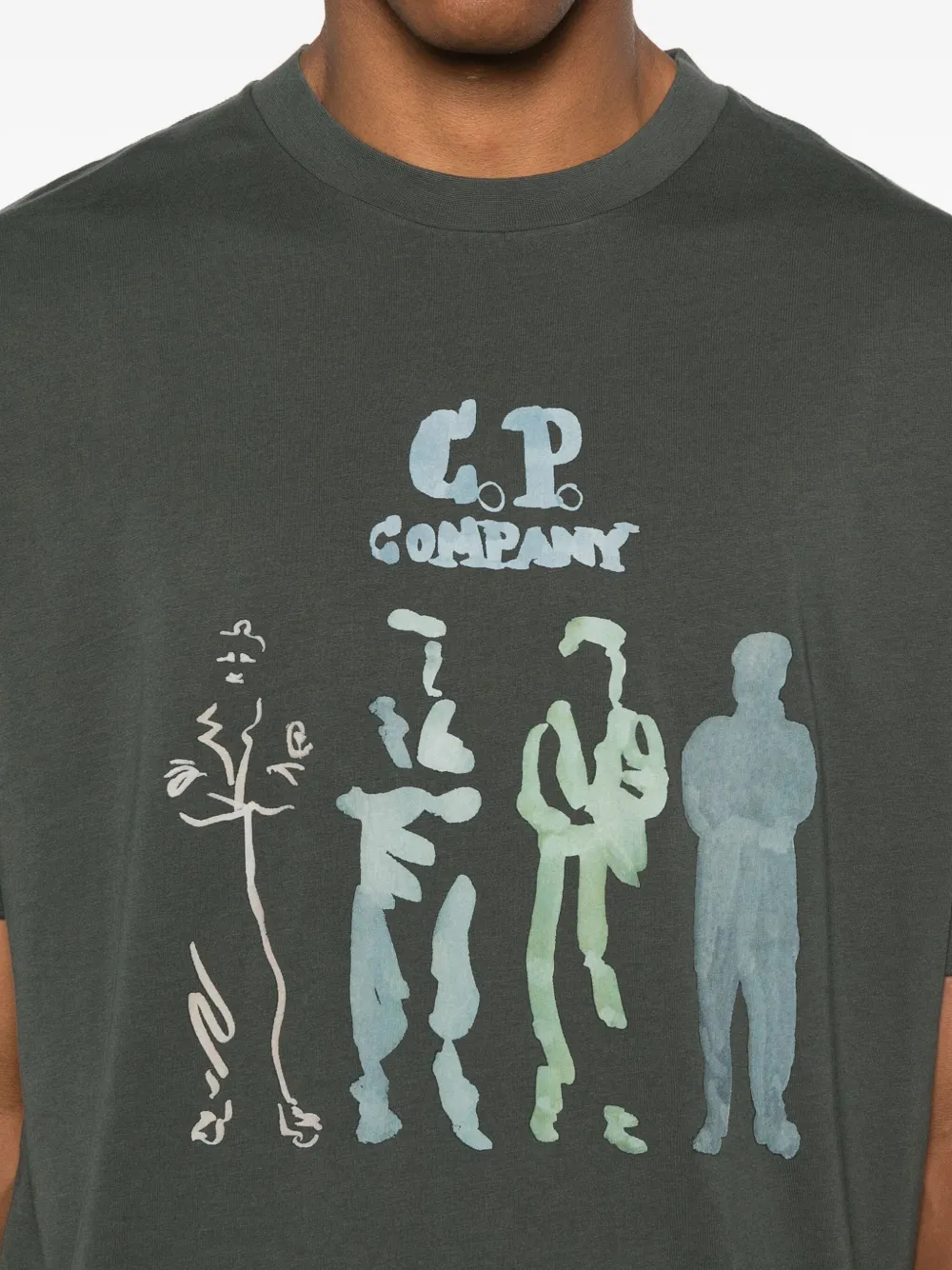 C.P. Company graphic-print T-shirt Grijs