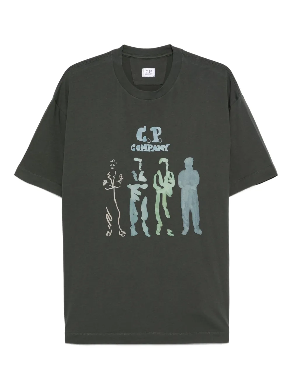 C.P. Company graphic-print T-shirt Grijs